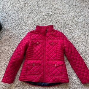 Tommy Hilfiger Women’s Red Quilted  Jacket